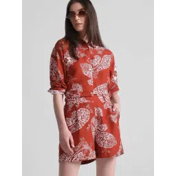 Only Brown Relaxed Fit Shorts-image-33