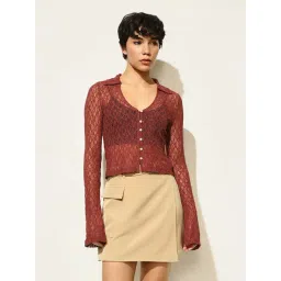 Only Brown Self Shirt-picture-24