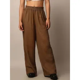 Only Brown Wide Leg Fit Trousers-picture-29