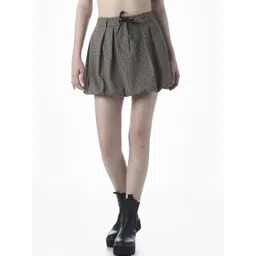 ONLY Checked Flared Mini Skirt-picture-13