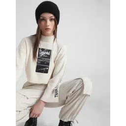 Only Cream Graphic Print Pullover-picture-44