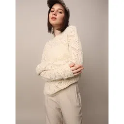 Only Cream Self Design Pullover-picture-39