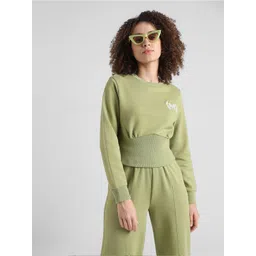 ONLY Crop Pullover Pure Cotton Sweatshirt-picture-12