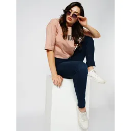 Only Dark Blue Blended Skinny Fit High Rise Jeans-picture-35