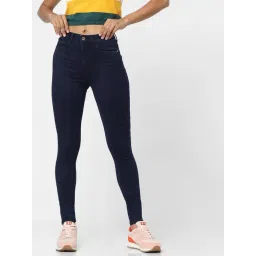 Only Dark Blue Blended Skinny Fit Jeans-picture-38