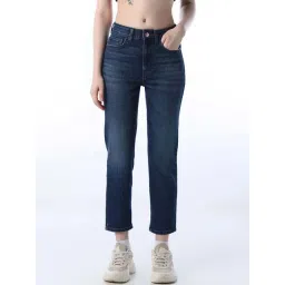 Only Dark Blue Straight Fit Jeans-picture-35