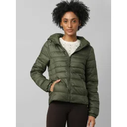 Only Dark Green Quilted Jacket image 1