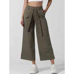 Only Dark Olive Wide Leg Pants-picture-32