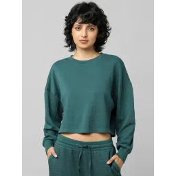 Only Green Cotton Sweatshirt image 1