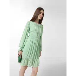Only Green Regular Fit A Line Dress-picture-30