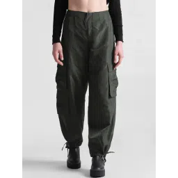 Only Green Regular Fit High Rise Cargo-picture-28