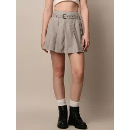 Only Grey & Black Checks Skirt-picture-22