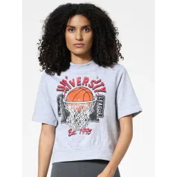 Only Grey Cotton Printed Crop Sweatshirt-picture-31