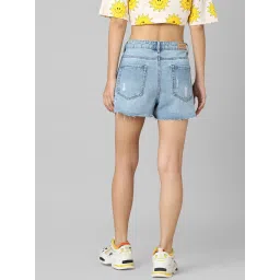 Only Light Blue Cotton Skirt image 2