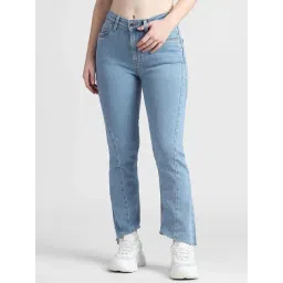 Only Light Blue Denim Flare Fit Jeans-picture-22