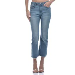 Only Light Blue Denim Flared Fit Jeans-picture-41