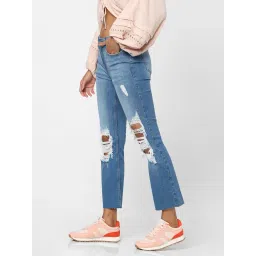 Only Light Blue Distressed Jeans image 3