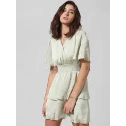 Only Light Green Mini Fit & Flare Dress-picture-48