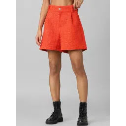 Only Light Red Regular Fit Shorts-picture-14