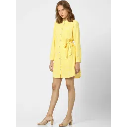 Only Light Yellow Printed Shirt Dress image 3