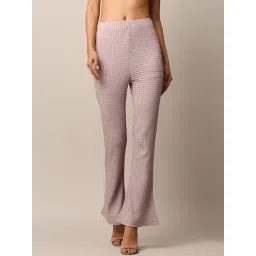 Only Mauve Flared Fit High Rise Pants-picture-22