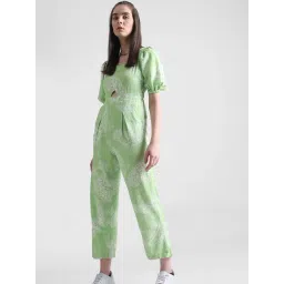 Only Mint Green Blended Printed Jumpsuit-picture-40
