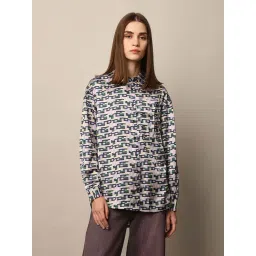 Only Multi-Colour Printed Satin Shirt-picture-47