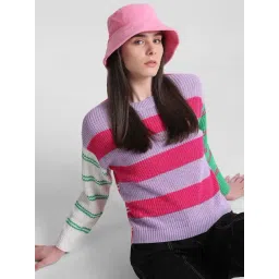 Only Multicolor Color-block Pullover-picture-21