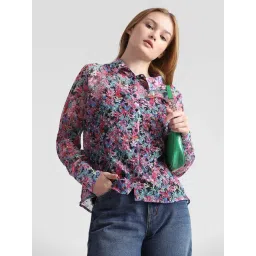 Only Multicolor Floral Print Shirt-picture-21