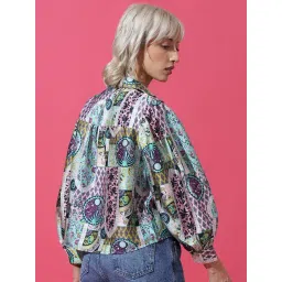 Only Multicolor Printed Shirt image 2