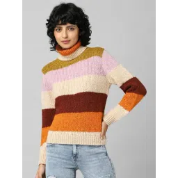 Only Multicolored Striped Pullover-picture-14