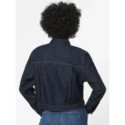 Only Navy Full Sleeves Denim Jacket image 2