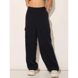 Only Navy Loose Fit Trousers-picture-18