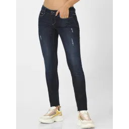 Only Navy Skinny Fit Low Rise Jeans-picture-46