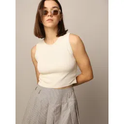 Only Off White Slim Fit Tank Top-picture-20