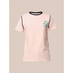 Only Pink Cotton Regular Fit Printed T-Shirt image 4
