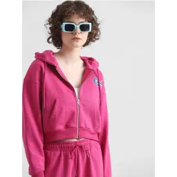 Only Pink Graphic Print Hoodie-picture-34