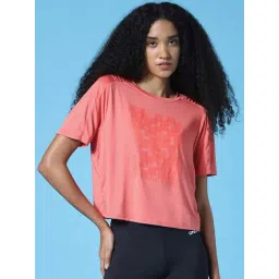Only Pink Round Neck Printed T-Shirt-picture-34