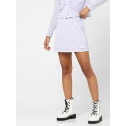 Only Purple Checks Skirt-picture-36