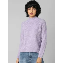 Only Purple Round Neck Pullover-picture-26
