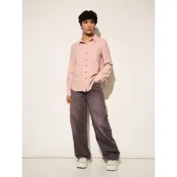 Only Purple Solid Shirt image 5