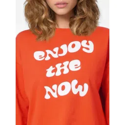 Only Red Printed Sweatshirt image 5