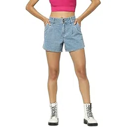 only Regular Fit Denim Shorts (15226947_Light Medium Blue Denim_S)-picture-20