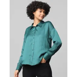 Only Sea Green Regular Fit Shirt-picture-16