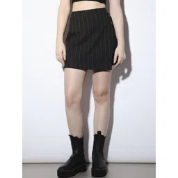 ONLY Striped Mini Wrap Skirt-picture-13