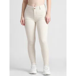 Only White Blended Super Skinny Fit Mid Rise Jeggings-picture-39