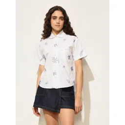 Only White Cotton Embroidery Shirt-picture-47