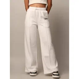 Only White Cotton Graphic Print High Rise Pants-picture-13