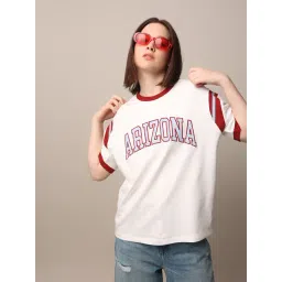 Only White Cotton Graphic Print T-Shirt-picture-38