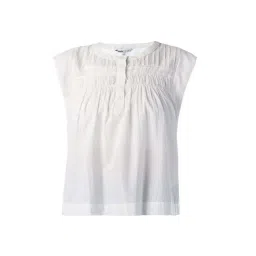 Only White Cotton Regular Fit Top image 4